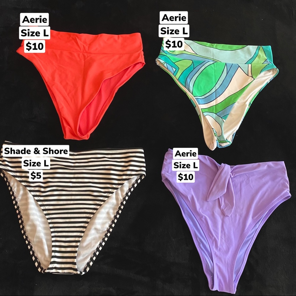 VARIOUS HIGH-WAISTED BIKINI BOTTOMS👙